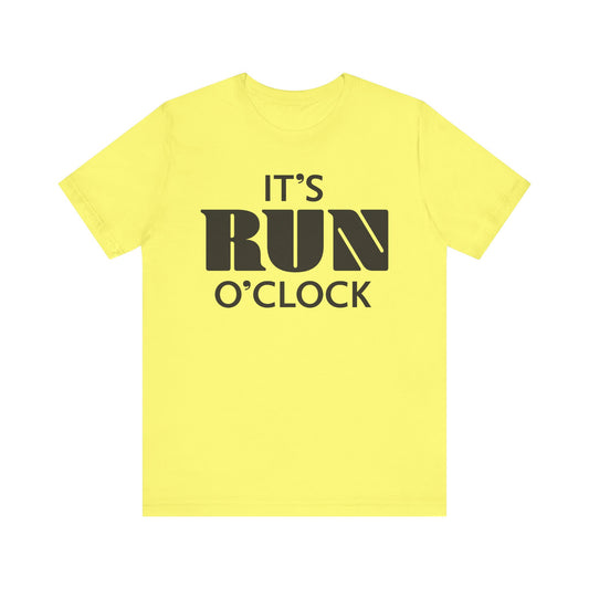 🏃 It’s Run O’Clock - Unisex Jersey Short Sleeve T-shirt