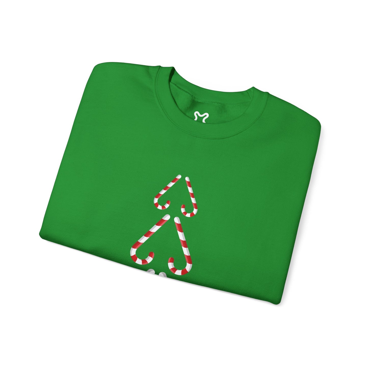Minimalist Candy Cane Tree Crewneck Sweatshirt (Matching Family)
