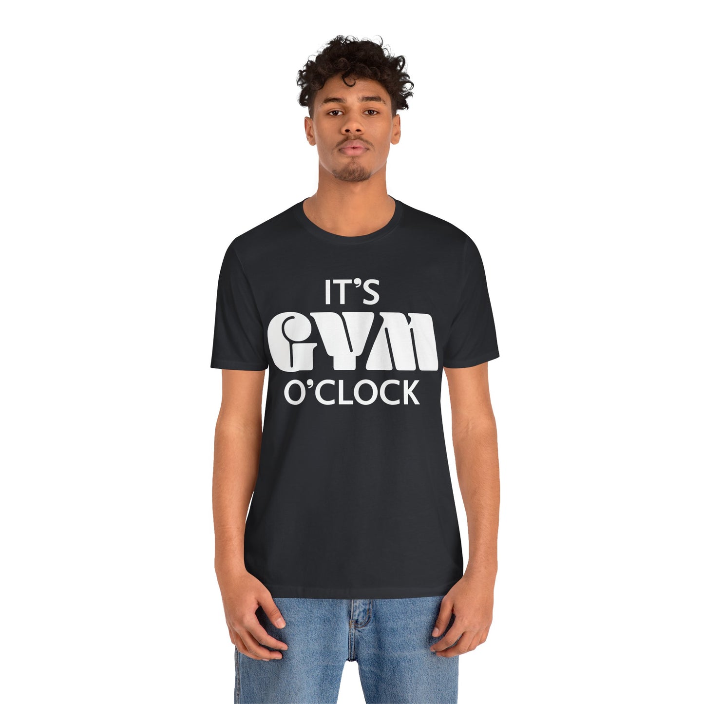 💪  It’s Gym O’Clock - Unisex Jersey Short Sleeve T-shirt