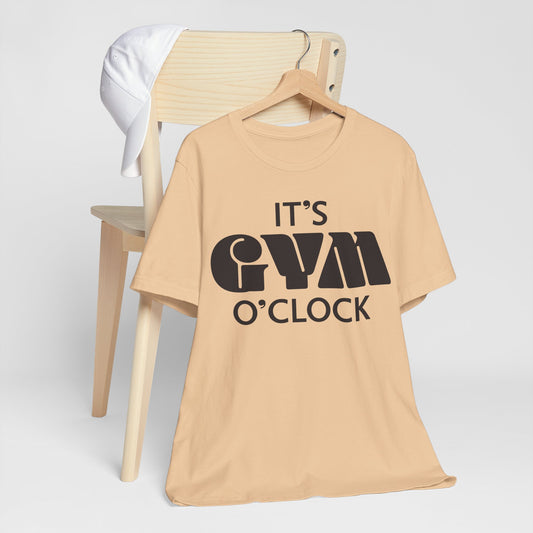 💪  It’s Gym O’Clock - Unisex Jersey Short Sleeve T-shirt