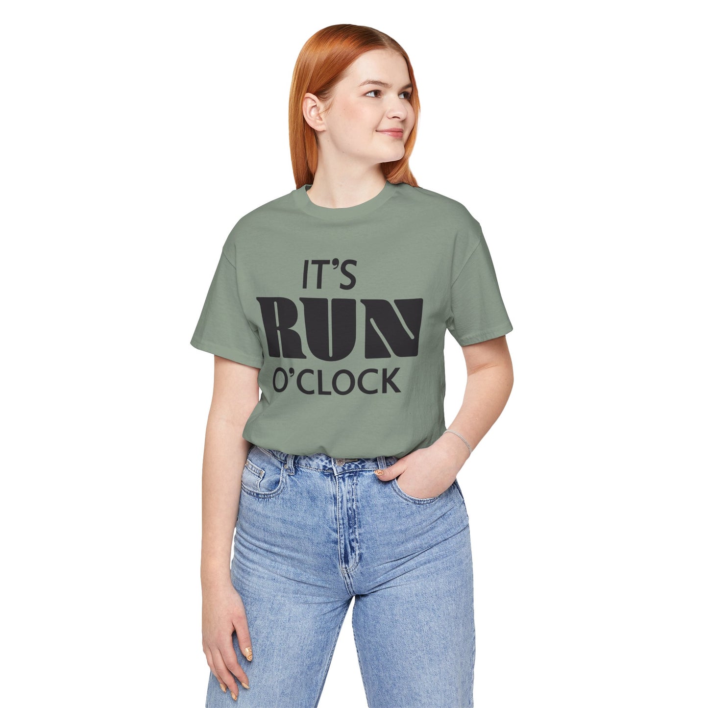 🏃 It’s Run O’Clock - Unisex Jersey Short Sleeve T-shirt