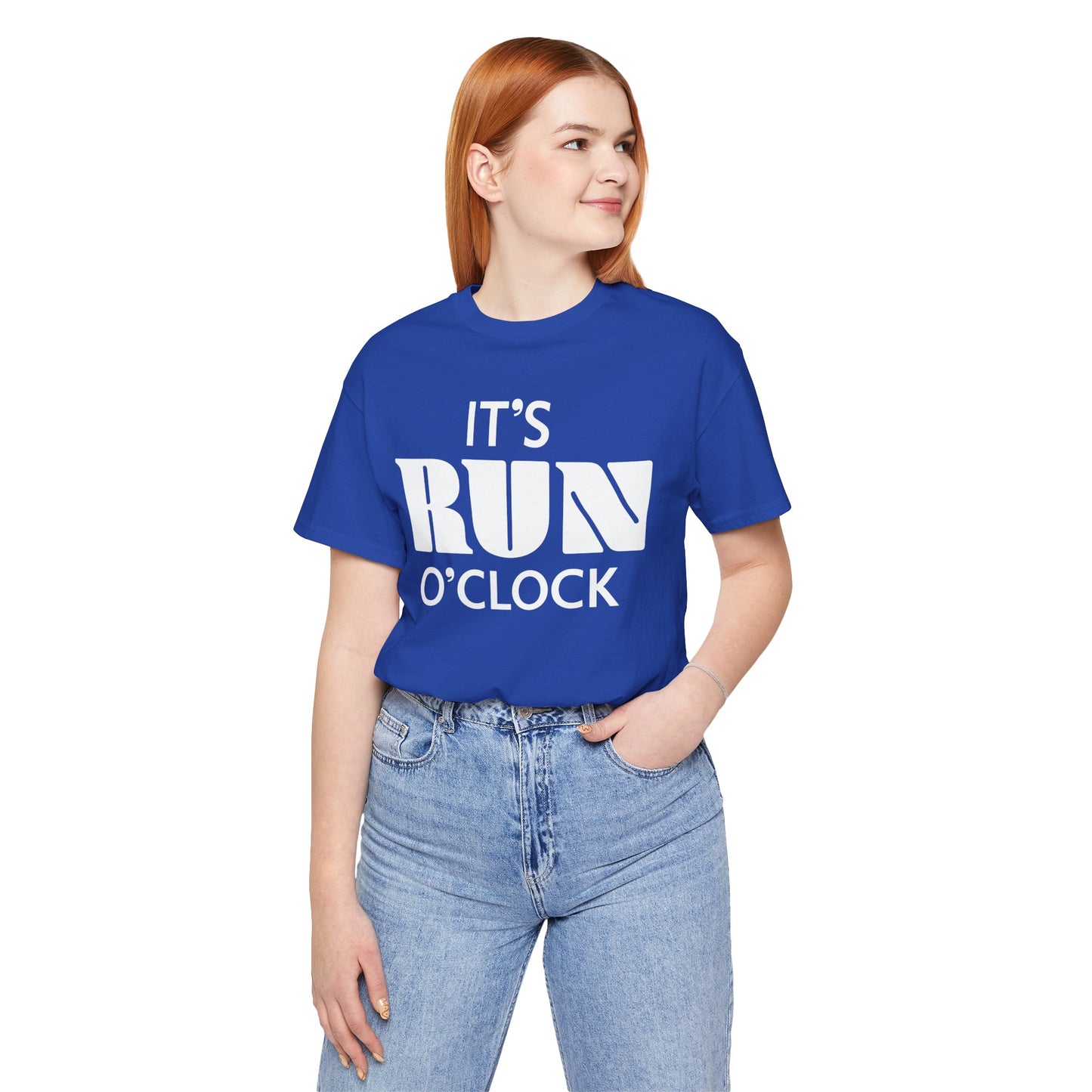 🏃 It’s Run O’Clock - Unisex Jersey Short Sleeve T-shirt