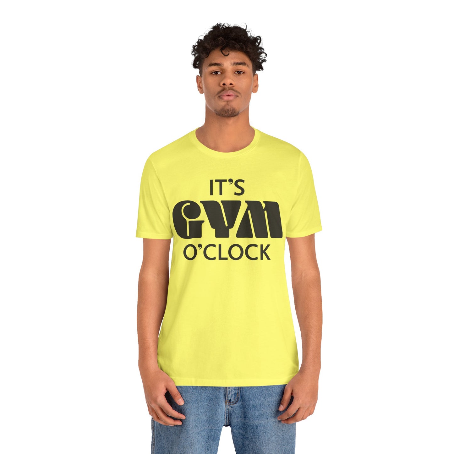 💪  It’s Gym O’Clock - Unisex Jersey Short Sleeve T-shirt