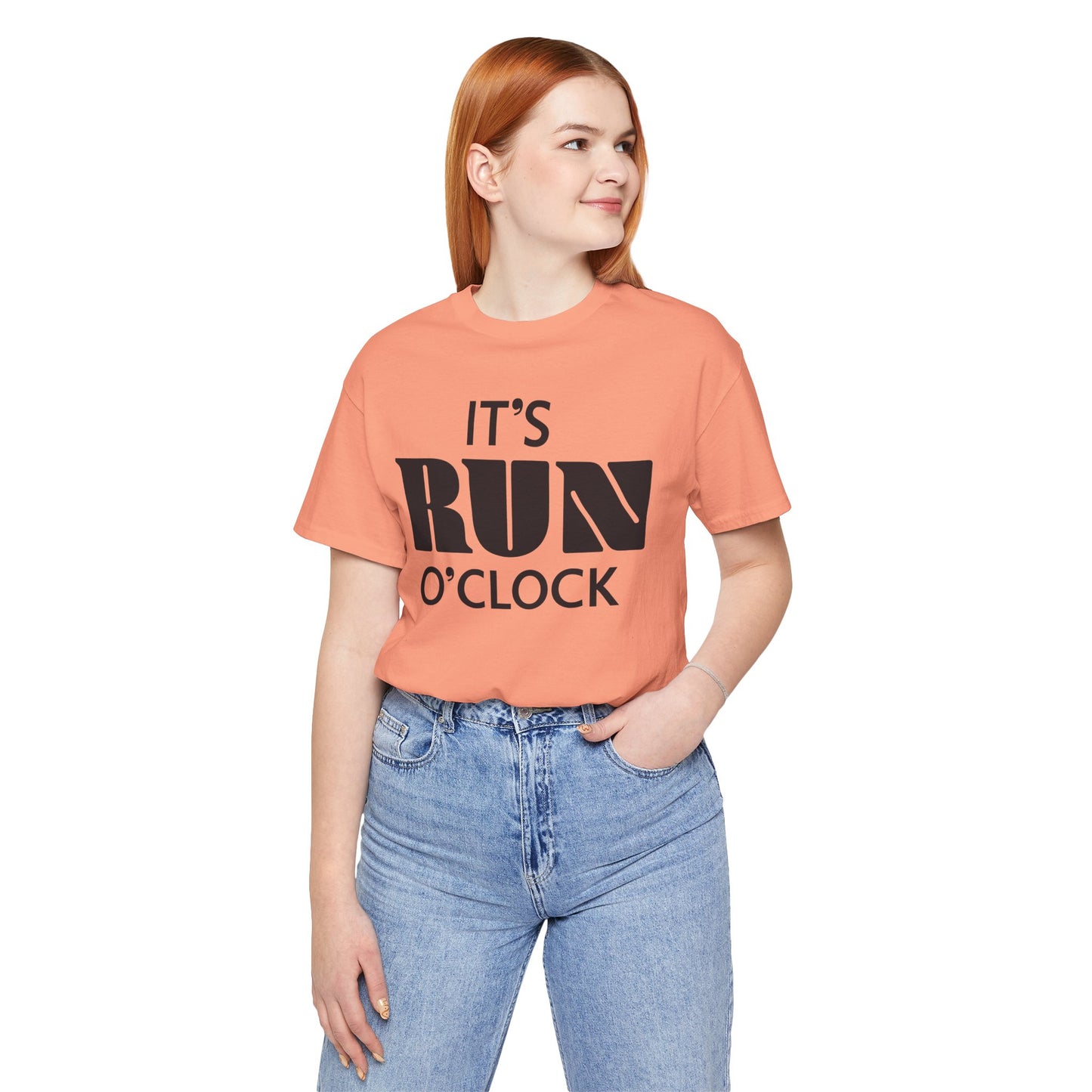 🏃 It’s Run O’Clock - Unisex Jersey Short Sleeve T-shirt
