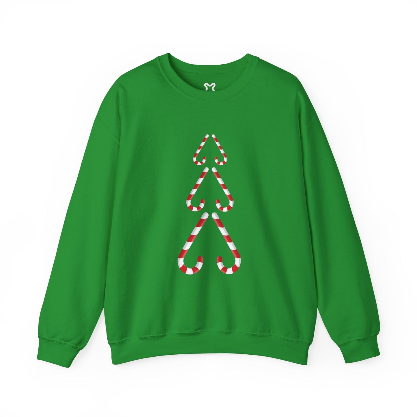 Minimalist Candy Cane Tree Crewneck Sweatshirt (Matching Family)