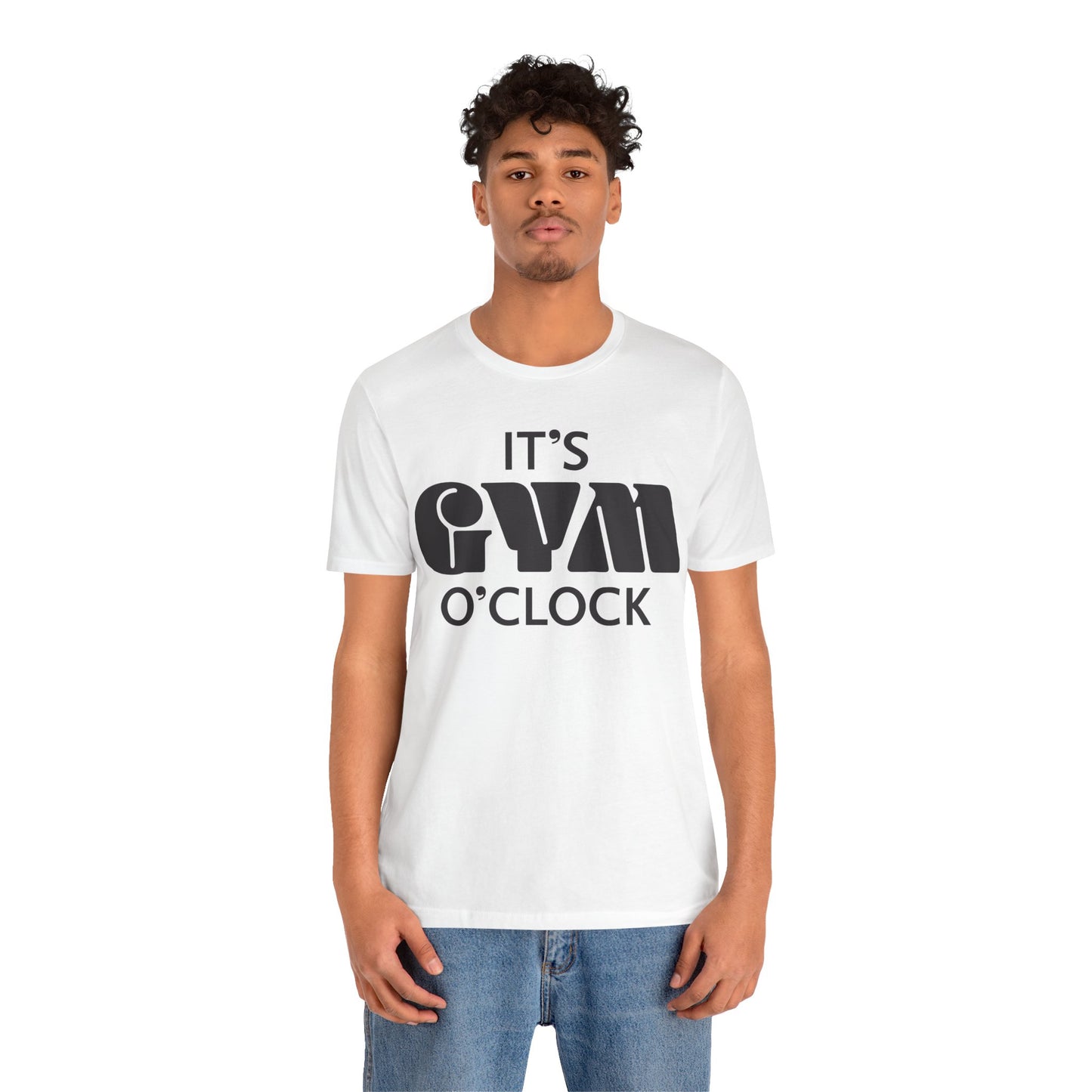 💪  It’s Gym O’Clock - Unisex Jersey Short Sleeve T-shirt