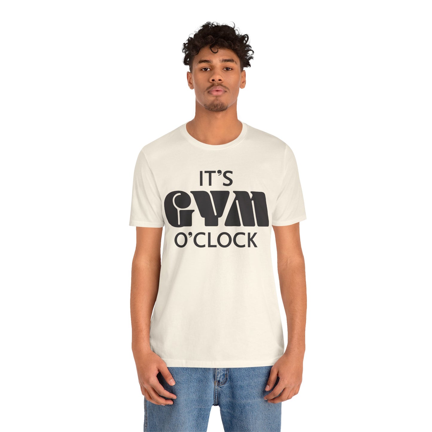 💪  It’s Gym O’Clock - Unisex Jersey Short Sleeve T-shirt